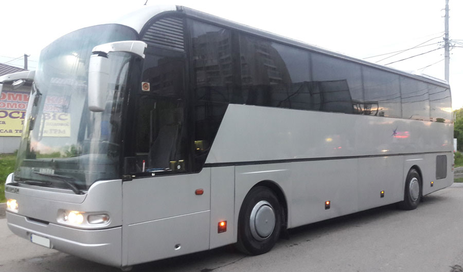 Оренда автобуса на весілля Neoplan. Прокат автобуса на весілля у Львові.