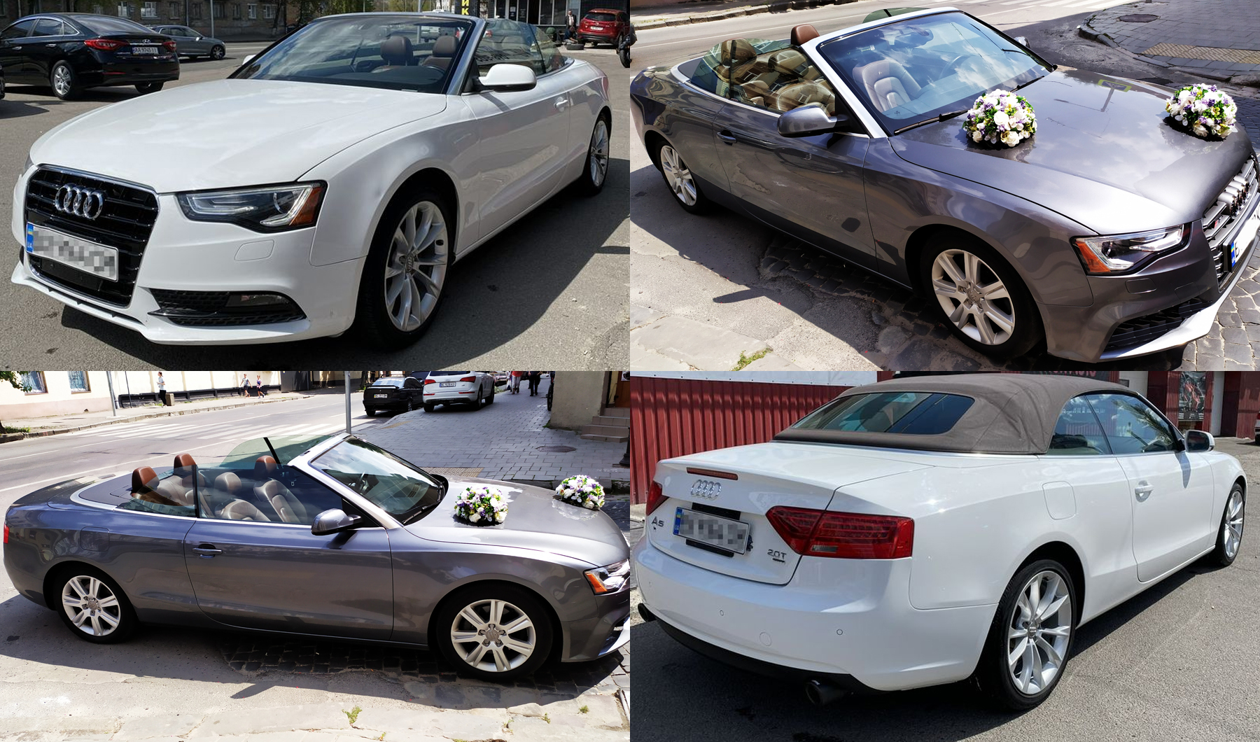 Кабріолет на весілля / фотосесію / вечірку у Львові AUDI A5