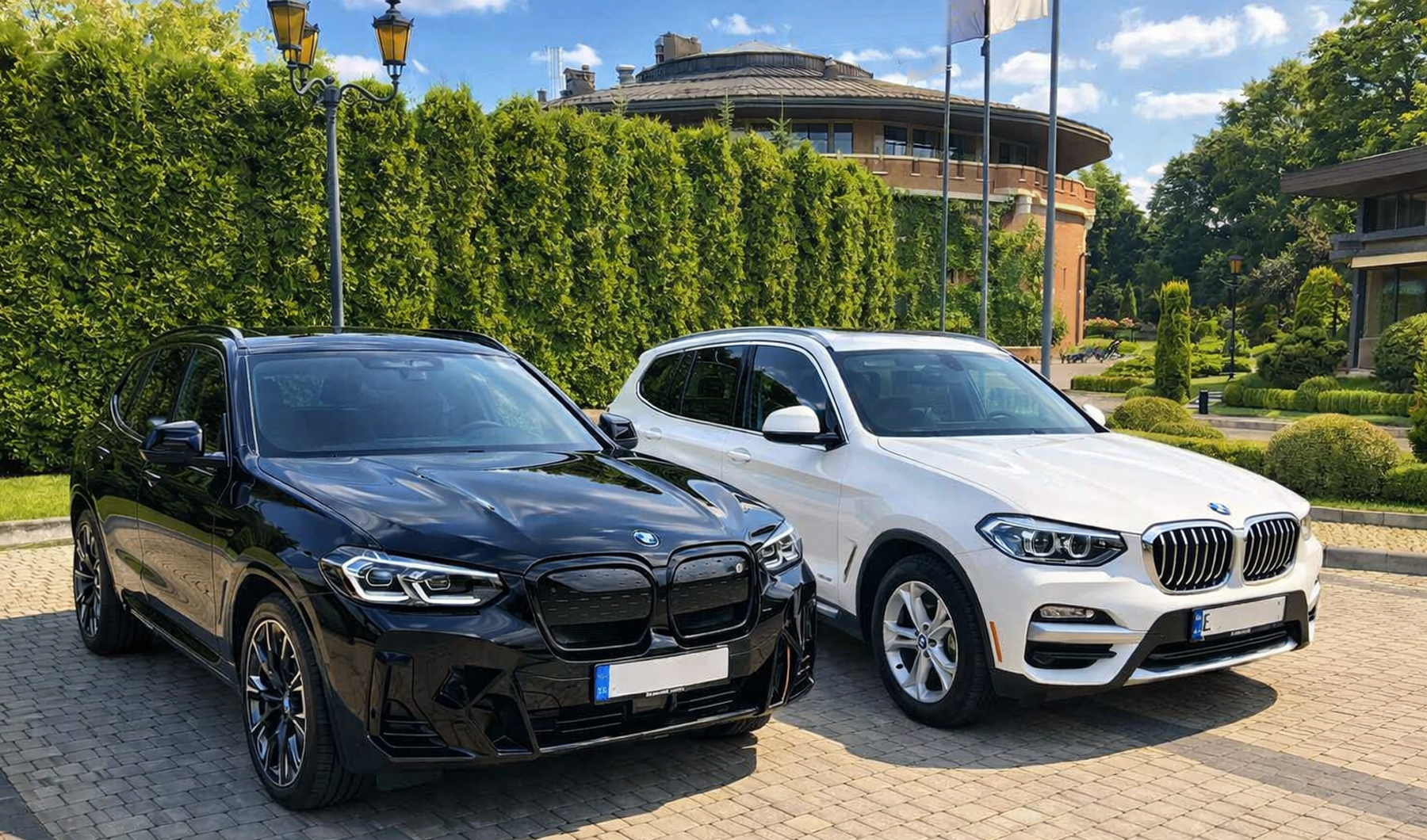 Весільний трансфер для наречених на BMW X3 та BMW ix3 2023 року.